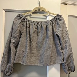 Brandy Melville boat neck striped top